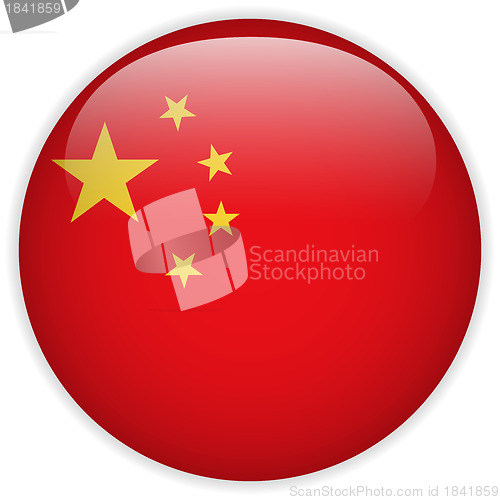 Image of China Flag Glossy Button