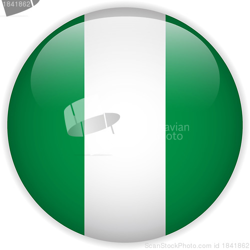 Image of Nigeria Flag Glossy Button