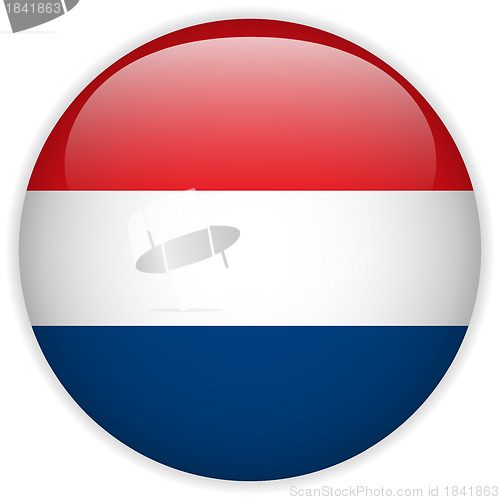 Image of Netherlands Flag Glossy Button