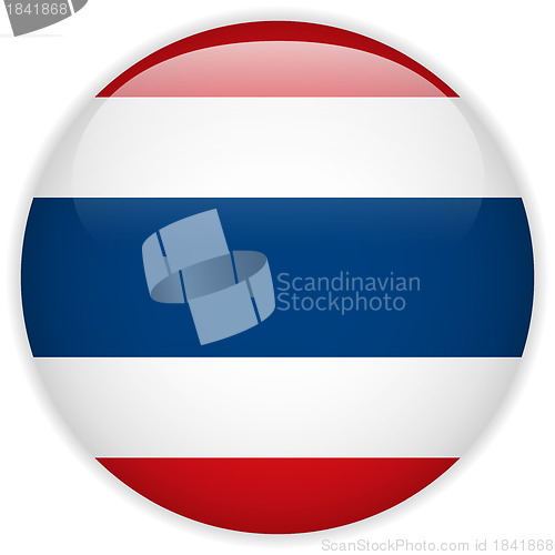 Image of Thailand Flag Glossy Button