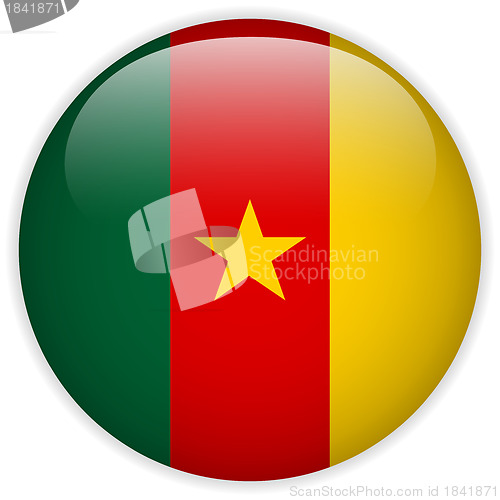 Image of Cameroon Flag Glossy Button