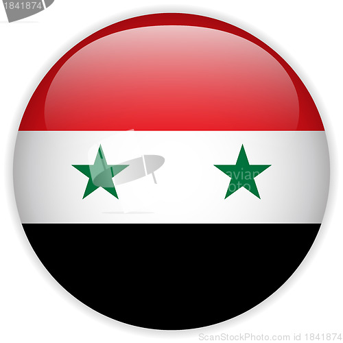 Image of Syria Flag Glossy Button