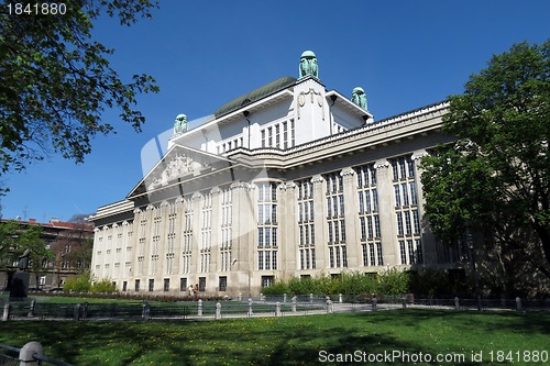 Image of Croatian national state archives building in Zagreb, Croatia