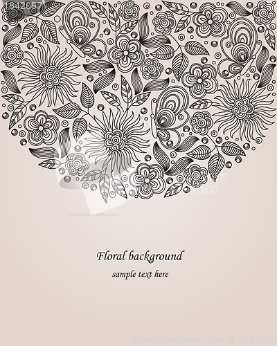 Image of Decorative flower illustration