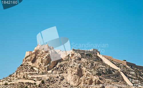 Image of Santa Barbara castle in Alicante, Spain