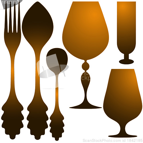 Image of Cutlery golden set