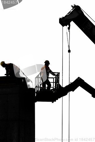 Image of Workers pouring cement