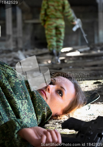 Image of Young woman - soldier killed in shootout