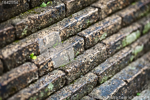 Image of Old stone steps of the ancient temple