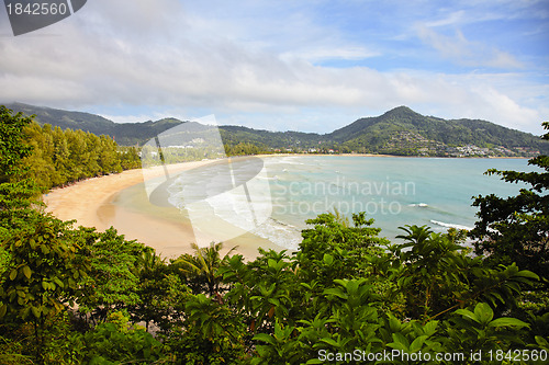 Image of Tropical ocean with the beach - Thailand, Phuket, Kamala