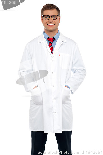 Image of Stylish portrait of handsome male doctor