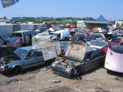 Image of At a scrapyard