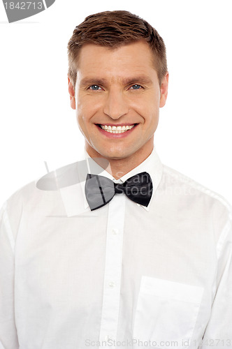 Image of Handsome young smiling well dressed guy