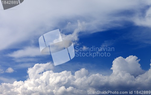 Image of Blue sky and clouds