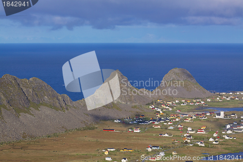 Image of Town of Sorland on Lofoten islands