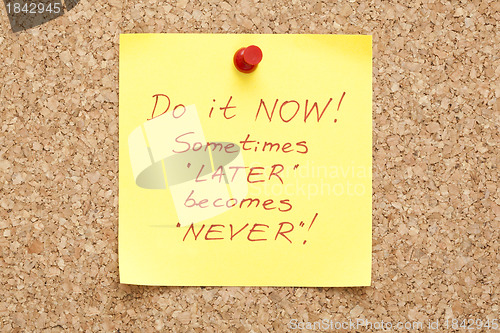 Image of Sticky Note Do it Now