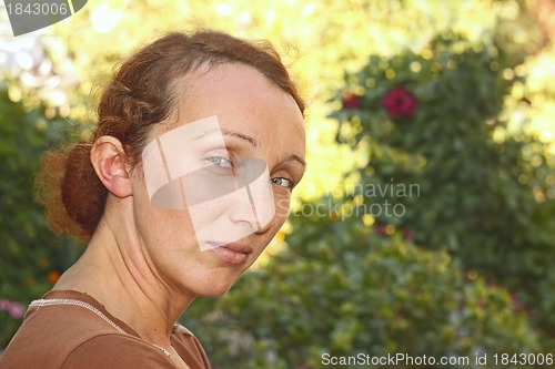 Image of Female portrait outdoors