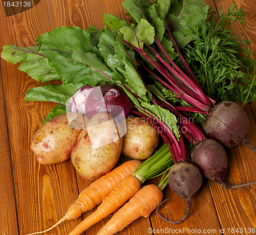 Image of Heap of Raw Organic Vegetables