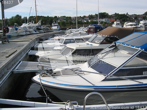 Image of At a marina