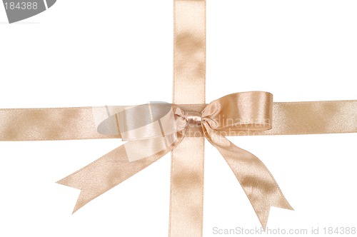Image of gold ribbon with bow