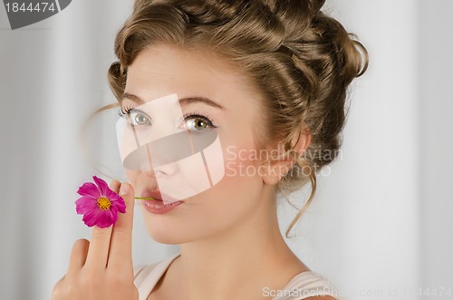Image of beauty woman closeup portrait