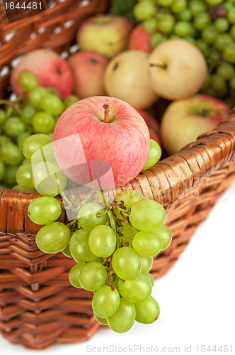 Image of apples and grapes