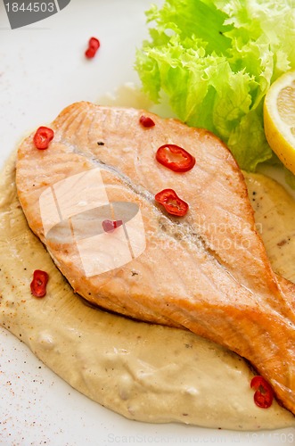 Image of Grilled salmon steak