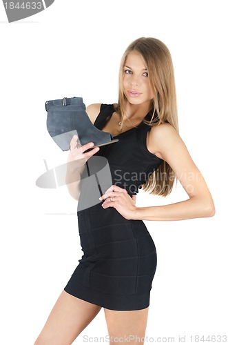 Image of woman with a shoe