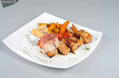 Image of Grilled kebab pork meat