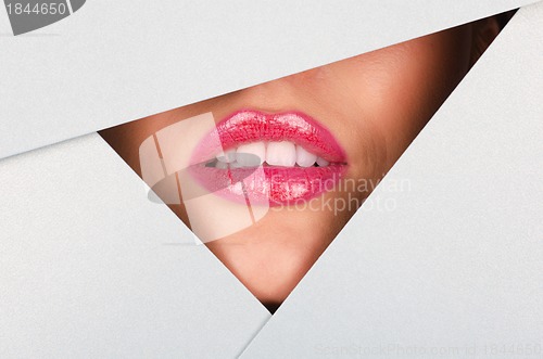 Image of Beautiful female lips