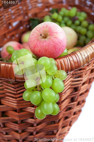 Image of apples and grapes