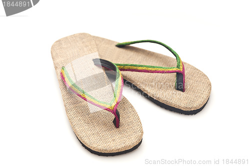 Image of A pair of slipper on white background