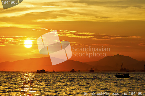 Image of Sunset coast in Hong Kong