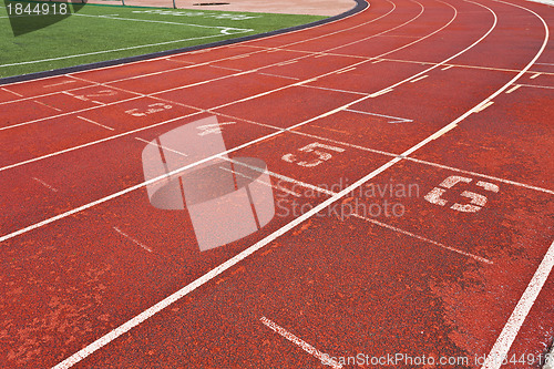 Image of Running track in abstract view