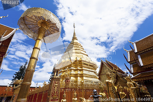 Image of Wat Phrathat Doi Suthep temple in Chiang Mai, Thailand.