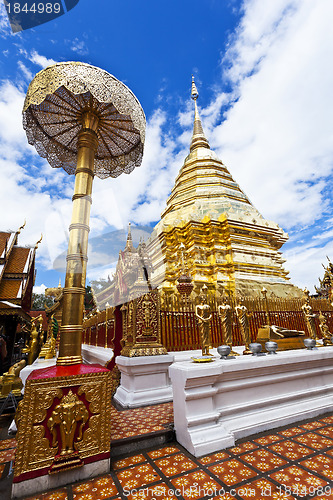 Image of Wat Phrathat Doi Suthep temple in Chiang Mai, Thailand.
