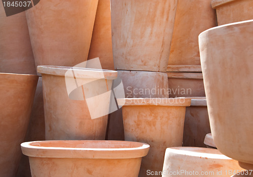 Image of Clay flower pots