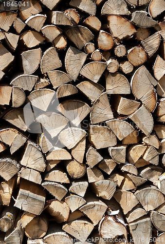 Image of Chopped wood background