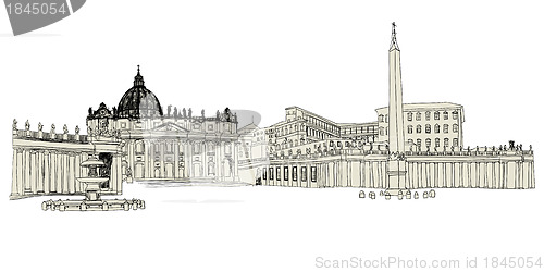 Image of Vatican sketch