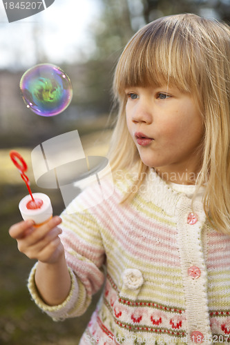 Image of Little girl outdoors