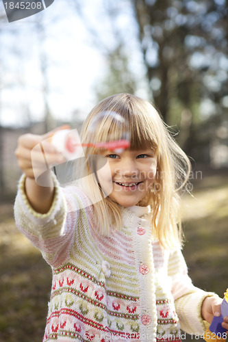 Image of Little girl outdoors