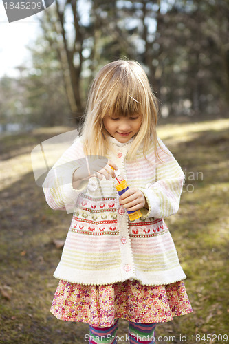 Image of Little girl outdoors