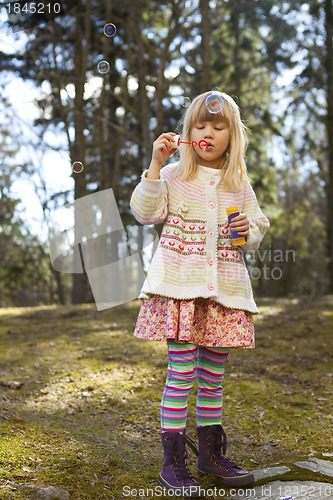 Image of Little girl outdoors