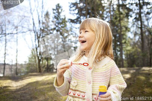 Image of Little girl outdoors