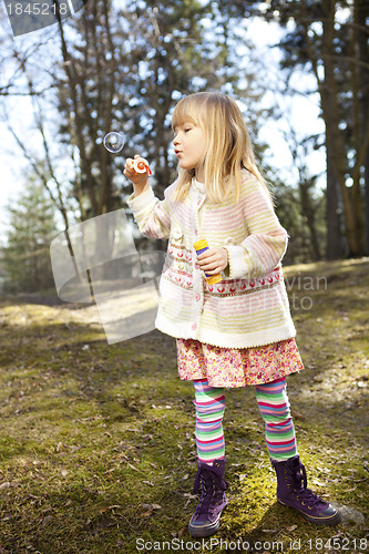 Image of Little girl outdoors