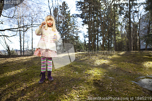 Image of Little girl outdoors