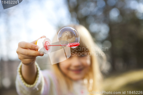 Image of Little girl outdoors