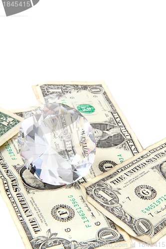 Image of dollars and diamond