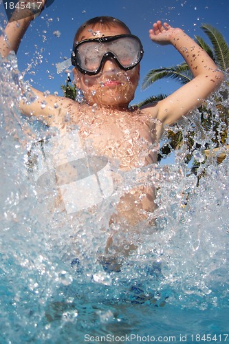 Image of small diver boy