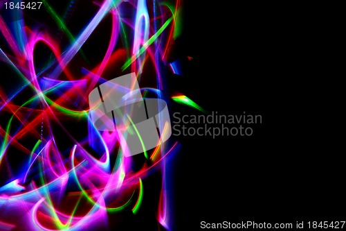 Image of christmas lights in the motion